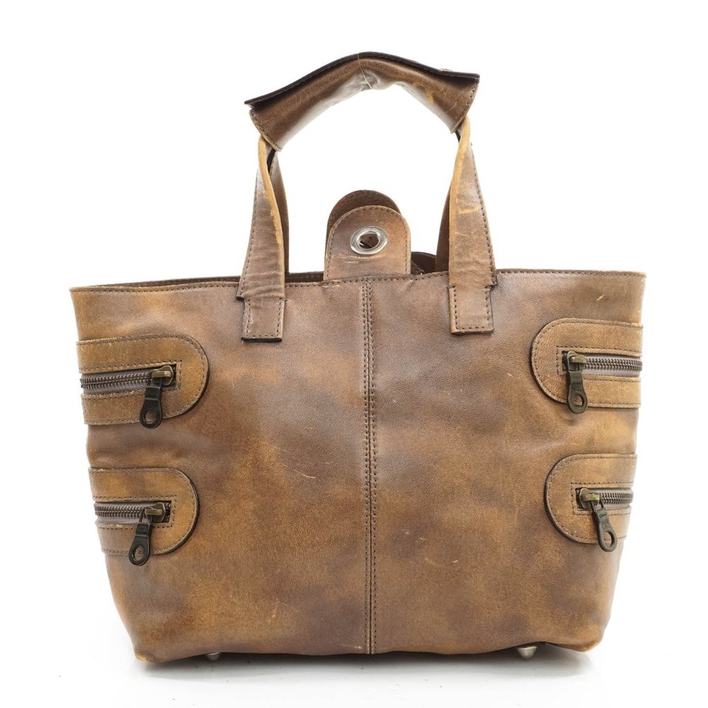Auth Chloe Hand Bag Brown Leather #20226C56 - Picture 3 of 9
